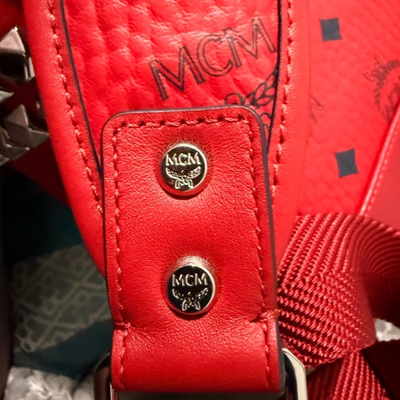 MCM Scarlet Backpack with Iconic Print - Picture 9 of 9